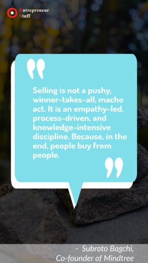 Selling is not a pushy, winner-takes-all, macho act. it is an empathy-led.